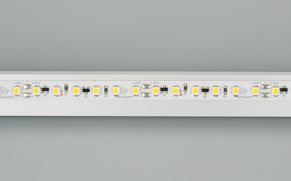 Светодиодная лента RT-10000 24V Warm3000 2x (3528, 120 LED/m, 10m) (Arlight, 9.6 Вт/м, IP20) Lednikoff