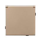 Механизм розетки влагозащищённый SCT-TENDO-MCP-PL-GD (230V, 16A) (Arlight, Песочный) Lednikoff