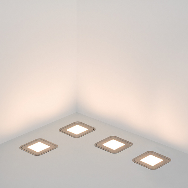Набор KT-S-6x0.6W LED Day White 12V (квадрат) (Arlight, IP67 Металл, 1 год) Lednikoff