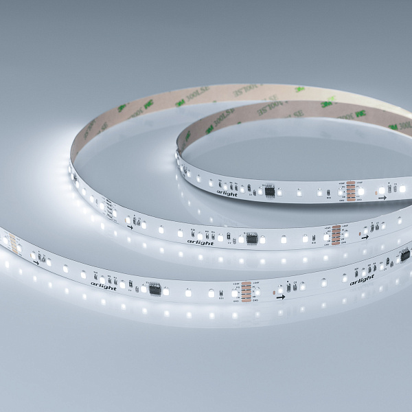 Светодиодная лента DMX-A96-12mm 24V White6000-PX12 (14 W/m, IP20, 5m) (Arlight, CRI>90) Lednikoff