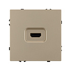 Механизм HDMI розетки SCT-NOBE-MHD1-SFPL-GD (Arlight, Золотой песок) Lednikoff