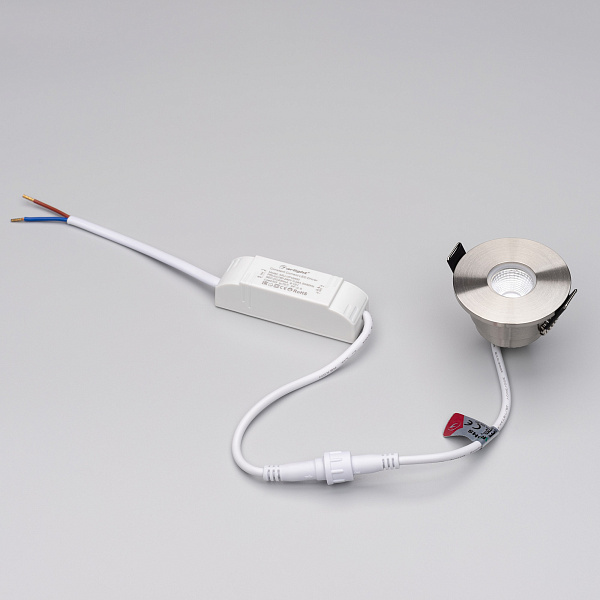 Светильник MS-GLORY-BUILT-R54-5W Day4000 (NI, 60 deg, 230V) (Arlight, IP54 Металл, 5 лет) Lednikoff