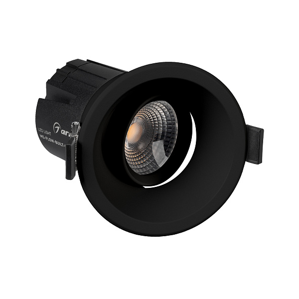 Светильник MS-FLOW-BUILT-R85-12W Day4000 (BK, 38 deg, 230V) (Arlight, IP20 Металл, 5 лет) Lednikoff