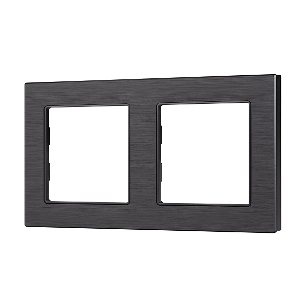 Рамка алюминиевая FRM-PRESTO-ALS-2-BK (Arlight, -) Lednikoff