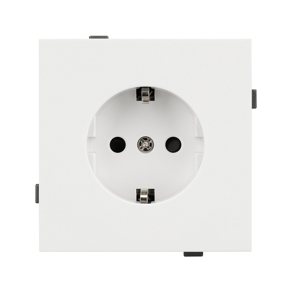 Механизм электрической розетки SCT-TENDO-MEU1-SFPL-WH (230V, 16A) (Arlight, Матовый белый) Lednikoff