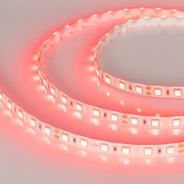 Светодиодная лента RTW 2-5000SE 24V Red 2x (5060, 300 LED, LUX) (Arlight, 14.4 Вт/м, IP65) Lednikoff