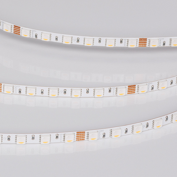 Светодиодная лента RT-H96-5mm 24V RGBW-White-4-in-1 (10 W/m, IP20, 5m) (Arlight, узкая) Lednikoff