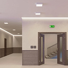 Светильник IM-QUADRO-EMERGENCY-3H-S400x400-44W Warm3000 (BK, 120 deg, 230V) (Arlight, IP40 Металл, 2 года) Lednikoff