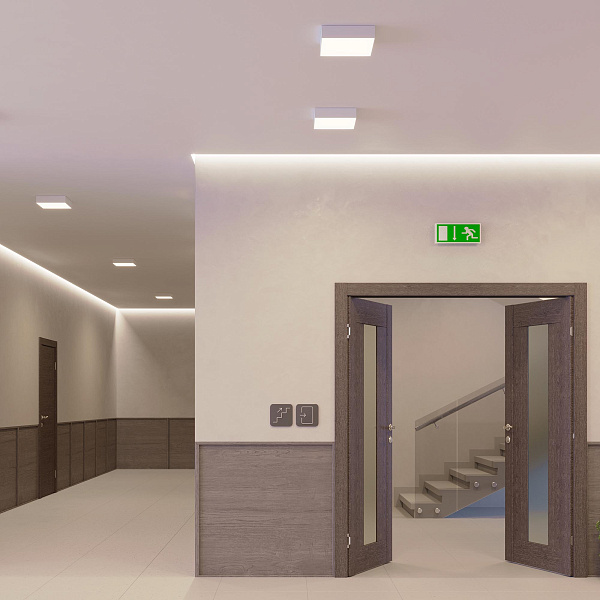 Светильник IM-QUADRO-EMERGENCY-3H-S400x400-44W Warm3000 (BK, 120 deg, 230V) (Arlight, IP40 Металл, 2 года) Lednikoff