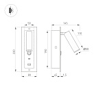 Светильник SP-BED-CHARGE-BUILT-S80x230-3W Warm3000 (WH, 20 deg, 230V, USB-A, USB-C) (Arlight, IP20 Металл, 3 года) Lednikoff