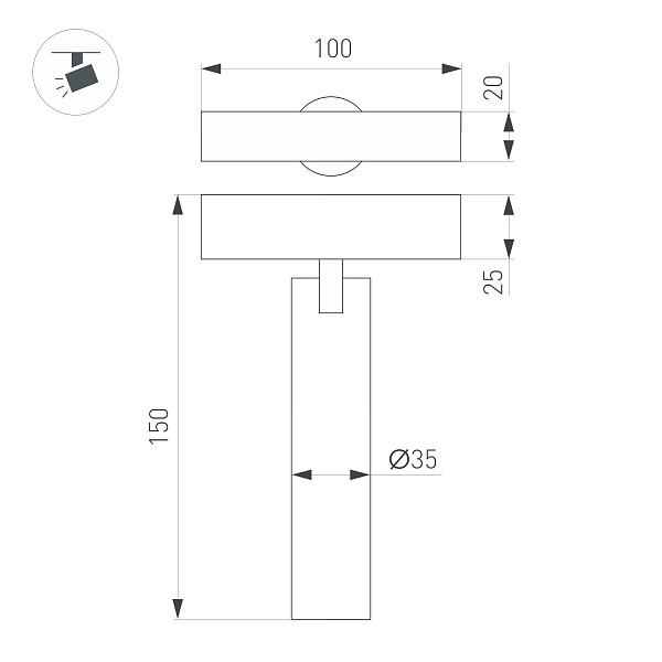 Светильник MAG-SPOT-25-R120-12W Warm3000 (WH, 30 deg, 24V) (Arlight, IP20 Металл, 5 лет)
