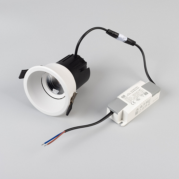 Светильник MS-FLOW-BUILT-R85-6W Warm3000 (WH, 55 deg, 230V) (Arlight, IP20 Металл, 5 лет) Lednikoff