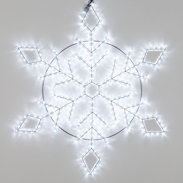 Фигура светодиодная ARD-SNOWFLAKE-M9-900x900-360LED White (230V, 22W) (Ardecoled, IP65) Lednikoff