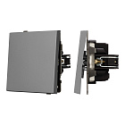 Механизм выключателя одноклавишный перекрёстный SWT-TENDO-MKX1-PL-GR (230V, 10A) (Arlight, Графитовый) Lednikoff