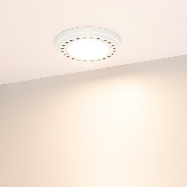 Лампа AR111-UNIT-GU10-15W-DIM Warm3000 (WH, 120 deg, 230V) (Arlight, Металл) Lednikoff