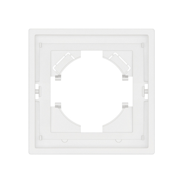 Рамка пластиковая FRM-TENDO-SFPL-1-WH (Arlight, Матовый белый) Lednikoff