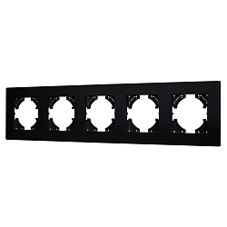 Рамка пластиковая FRM-PERIO-PL-5-BK (Arlight, -)