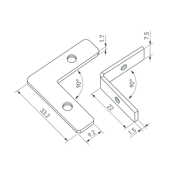 Соединитель профиля LINE-6070-90 Set (Arlight, Металл) Lednikoff