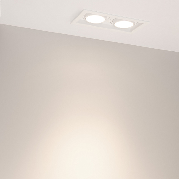 Светильник MS-VORTEX-BUILT-S210x117-2x20W Day4000 (WH-WH, 40 deg, 230V) (Arlight, IP20 Металл, 5 лет) Lednikoff