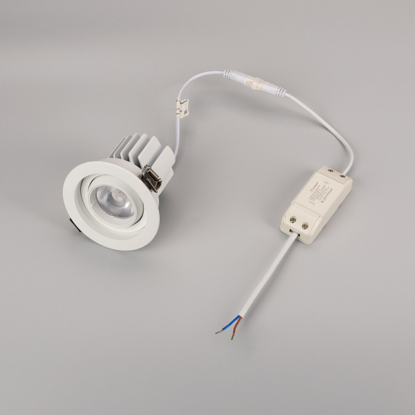 Светильник MS-VORTEX-BUILT-R90-12W Day4000 (WH-WH, 40 deg, 230V) (Arlight, IP20 Металл, 5 лет) Lednikoff