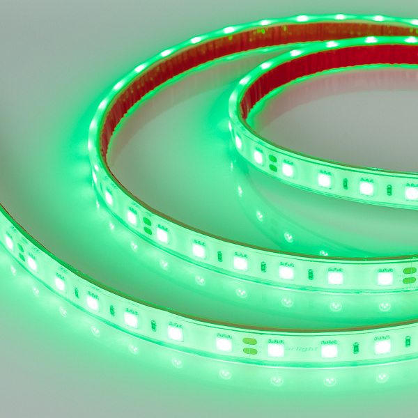 Светодиодная лента герметичная RTW-PFS-B60-13mm 24V Green (14.4 W/m, IP68, 5060, 5m) (Arlight, -) Lednikoff