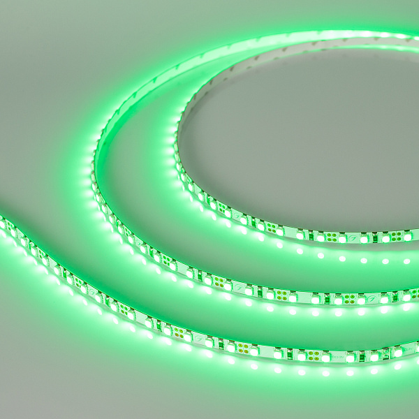 Светодиодная лента RT 2-5000 12V Green 5mm 2x (3528, 600 LED, LUX) (Arlight, 9.6 Вт/м, IP20) Lednikoff