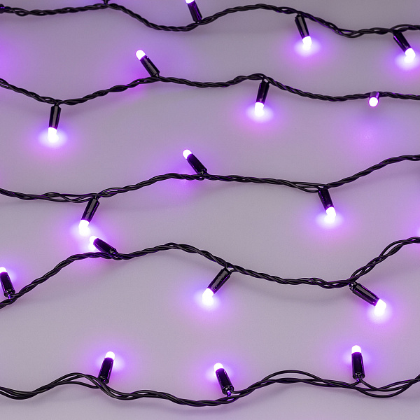 Светодиодная гирлянда ARD-STRING-CLASSIC-20000-BLACK-200LED-MILK-SYNC RGB (230V, 13W) (Ardecoled, IP65) Lednikoff
