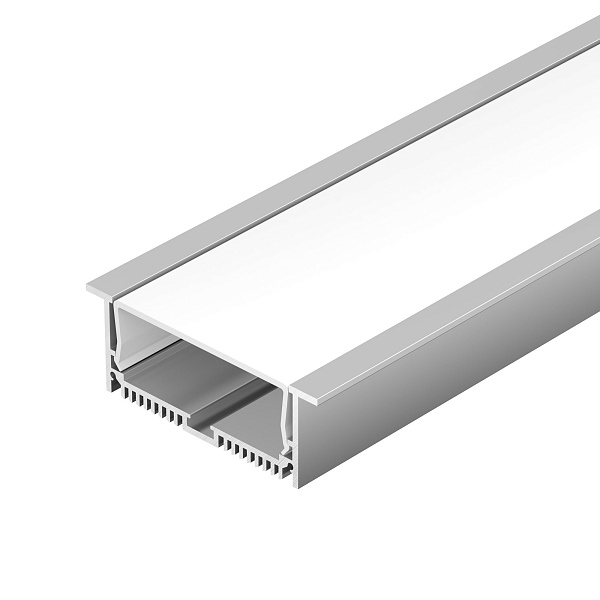 Профиль с экраном SL-LINIA88-F-2500 ANOD+OPAL (Arlight, Алюминий) Lednikoff