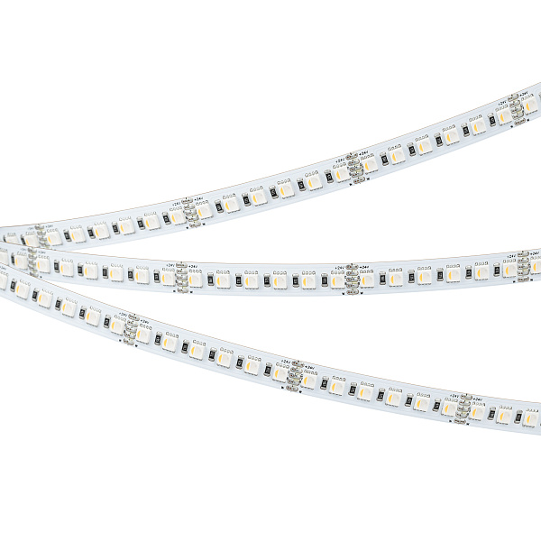 Светодиодная лента RT-H120-10mm 24V RGBW-Warm-4-in-1 (25 W/m, IP20, 4040, 5m) (Arlight, Открытый) Lednikoff
