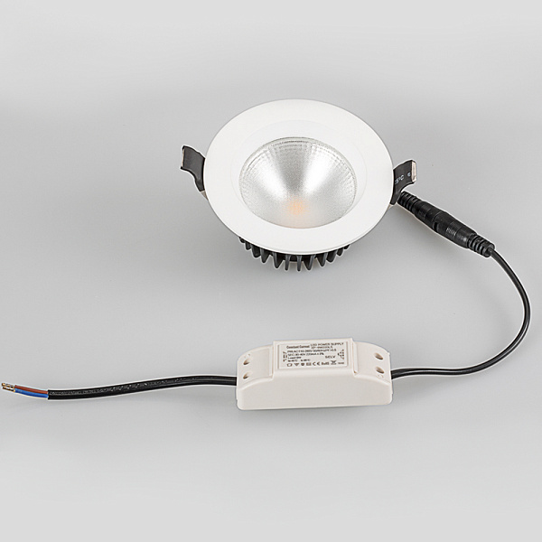 Светодиодный светильник LTD-105WH-FROST-9W Day White 110deg (Arlight, IP44 Металл, 3 года) Lednikoff