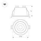 Светильник MS-ALORA-BUILT-R106-9W Day4000-MIX (WH, 60 deg, TRIAC) (Arlight, IP54 Пластик, 3 года) Lednikoff