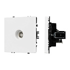 ARL NOBE Розетка ТВ софт-тач белый кварц SCT-MTV1-SFPL-WH (TV) (Arlight, -) Lednikoff