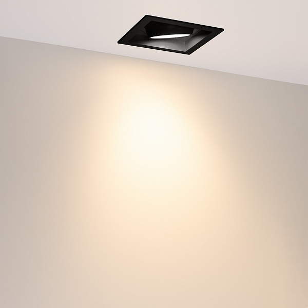 Светильник MS-VORTEX-BUILT-S140x140-30W Warm3000 (BK-BK, 50 deg, 230V) (Arlight, IP20 Металл, 5 лет) Lednikoff