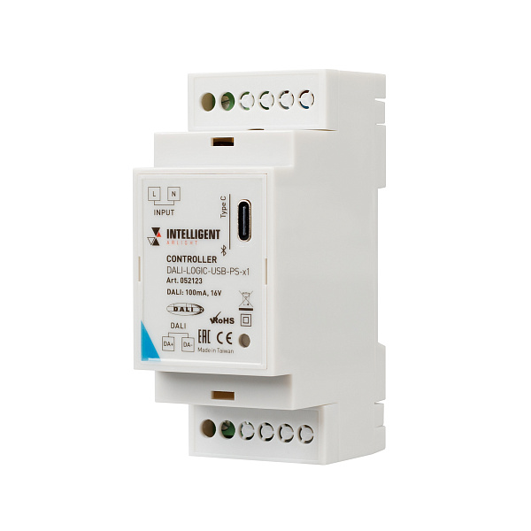 INTELLIGENT ARLIGHT Контроллер DALI-LOGIC-USB-PS-x1 (BUS/230V, BLE) (IARL, IP20 Пластик, 2 года) Lednikoff