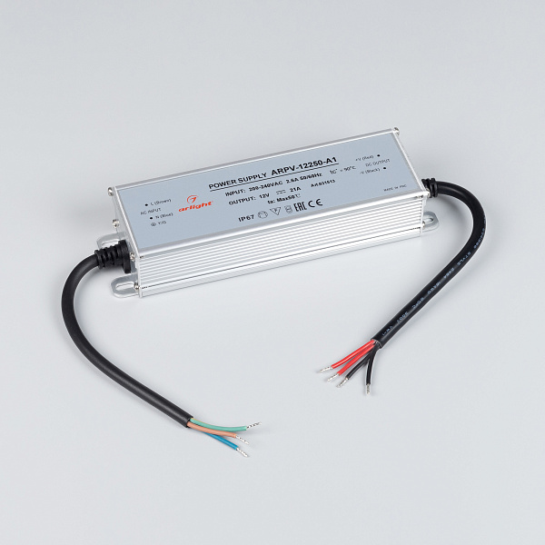 Блок питания ARPV-12250-A1 (12V, 21A, 252W) (Arlight, IP67 Металл, 3 года) Lednikoff