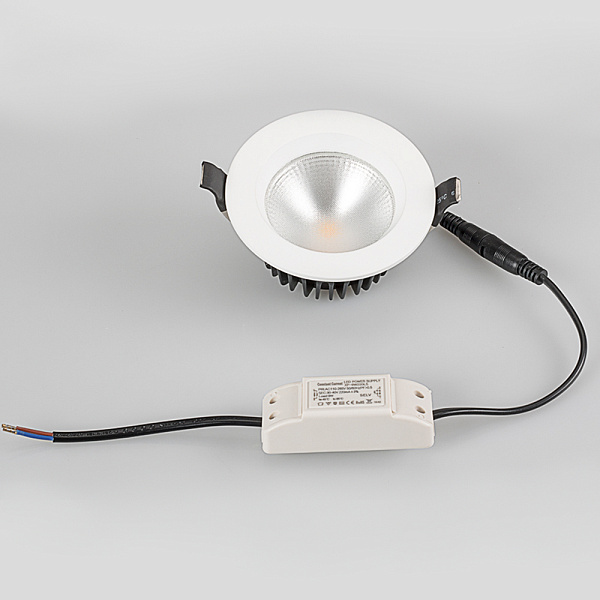 Светодиодный светильник LTD-105WH-FROST-9W Warm White 110deg (Arlight, IP44 Металл, 3 года) Lednikoff