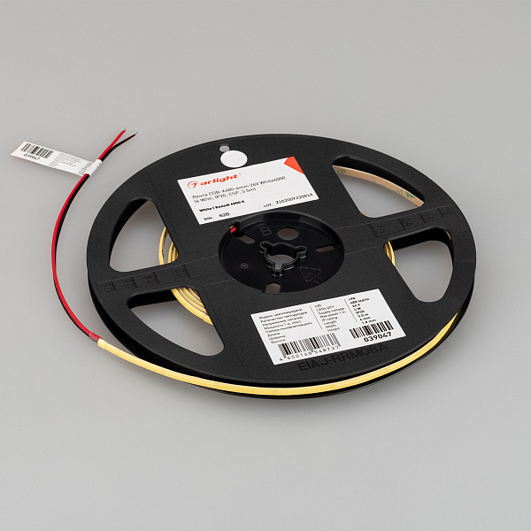 Светодиодная лента COB-X480-4mm 24V White6000 (4 W/m, IP20, CSP, 3.5m) (Arlight, -) Lednikoff