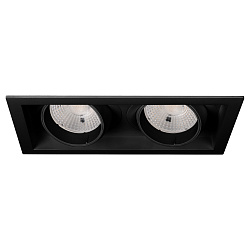 Светильник MS-VORTEX-BUILT-S250x140-2x30W Warm3000 (BK-BK, 50 deg, 230V) (Arlight, IP20 Металл, 5 лет)