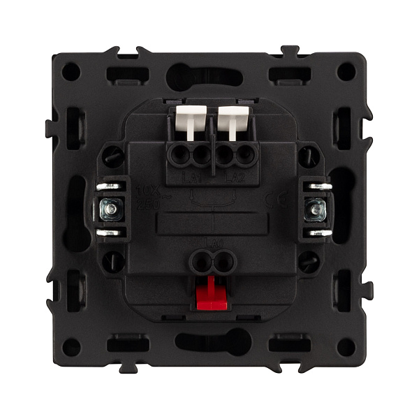 Механизм выключателя управления шторами SWT-NOBE-MKR2-SFPL-BK (230V, 10A) (Arlight, Черный оникс) Lednikoff