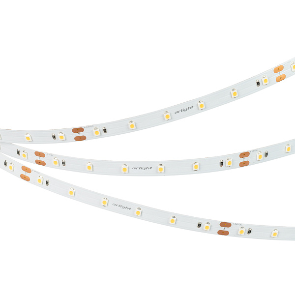 Светодиодная лента NT-A60-8mm 24V Warm3000 (4.8 W/m, IP20, 3528, 5m) (Arlight, Открытый) Lednikoff