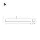 Светильник MAG-ORIENT-FLAT-L465-16W Day4000-MIX (BK, 80 deg, 48V, TUYA) (Arlight, IP20 Металл, 5 лет) Lednikoff