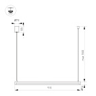 Светильник SP-UMBRA-HANG-H-L900-15W Warm3000 (WH, 120 deg, 230V) (Arlight, IP20 Металл, 3 года)