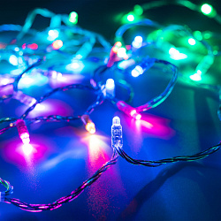 Светодиодная гирлянда ARD-STRING-CLASSIC-6000-CLEAR-40LED-LIVE RGB-SPI (12V, 26W) (Ardecoled, IP65)