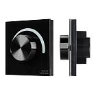 Панель SMART-P91-DIM-G-SUF Black (230V, Rotary, 2.4G) (Arlight, IP20 Пластик, 5 лет) Lednikoff