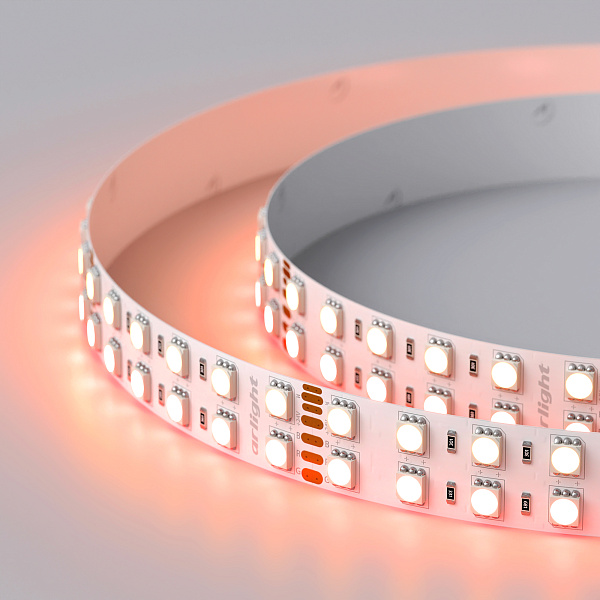 Светодиодная лента RT 2-5000 24V RGB-Warm 2x2 (5060, 720 LED, LUX) (Arlight, 32 Вт/м, IP20) Lednikoff