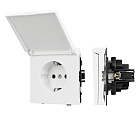 Механизм розетки влагозащищённый SCT-TENDO-MCP-PL-WH (230V, 16A) (Arlight, Белый) Lednikoff