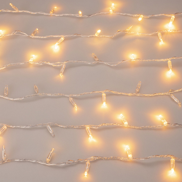 Светодиодная гирлянда ARD-STRING-CLASSIC-1000-CLEAR-100LED-PULSE Warm (230V, 7W) (Ardecoled, IP65) Lednikoff