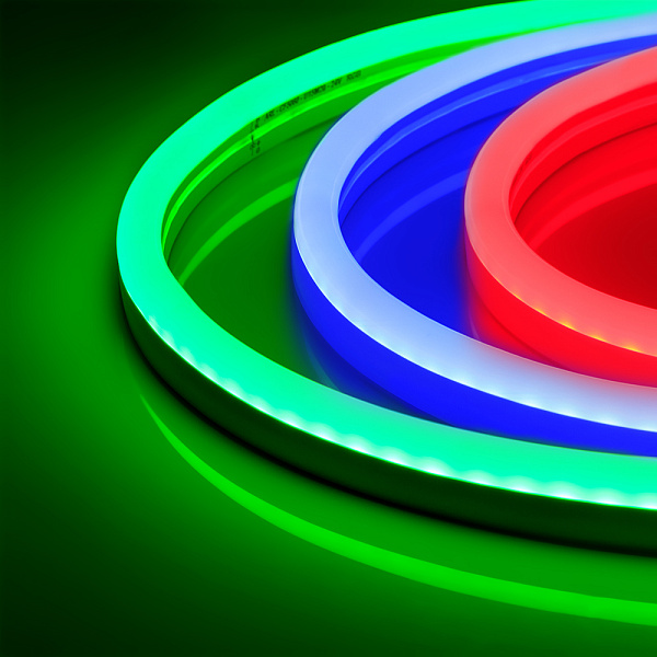 Гибкий неон ARL-CF5060-U15M20-24V RGB (26x15mm) (Arlight, 8 Вт/м, IP65) Lednikoff