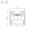 Профиль SL-LINE-2522-2500 ORANGE  (Arlight, Алюминий) Lednikoff