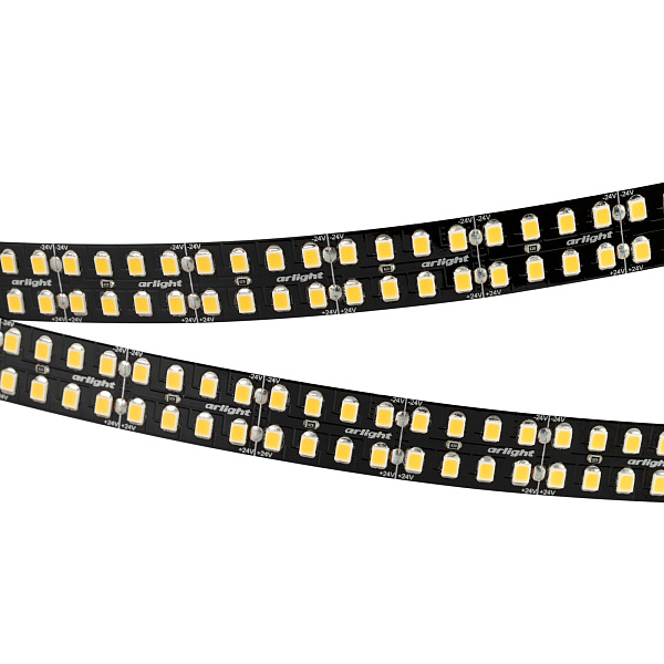 Светодиодная лента RT-5000-2835-320 24V Warm3000 (BLACK 15mm, 24W/m, IP20) (Arlight, -) Lednikoff